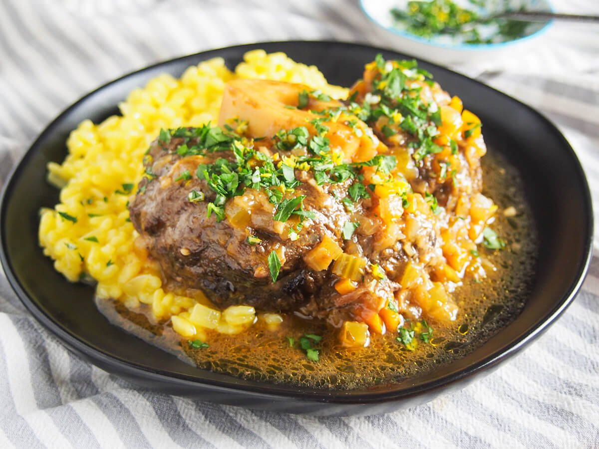 Osso Bucco w/ Shitake Adlai Rice